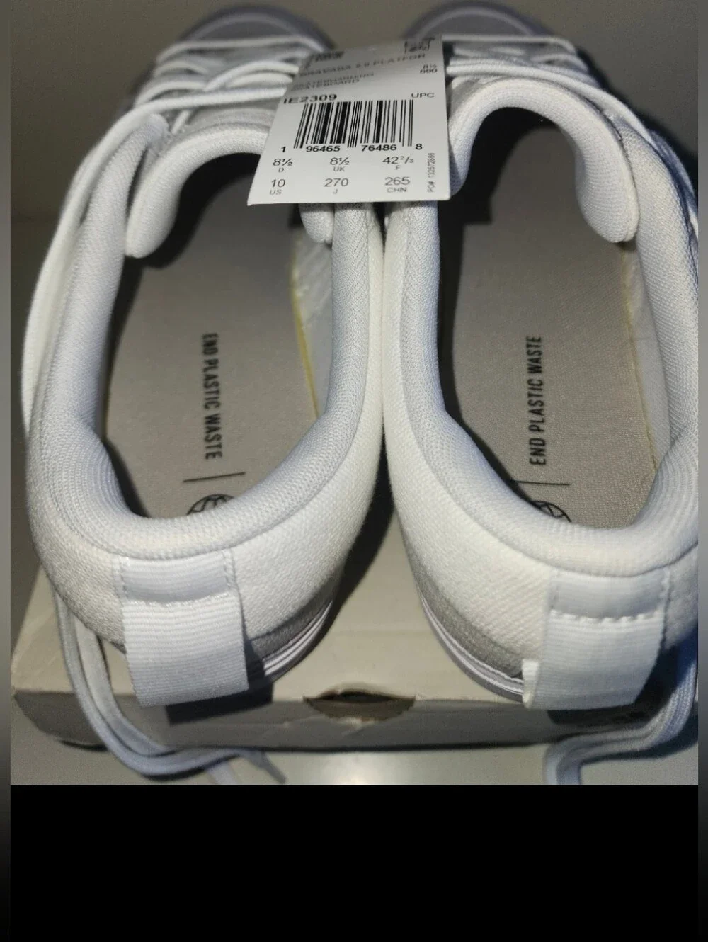 Adidas Bravada 2.0 White Platform Skateboarding Shoes, Athletic Sneakers 10